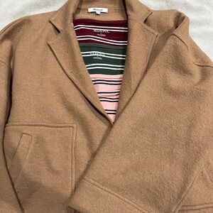 Madewell sweater and three merona 3/4 length sleeve striped tops